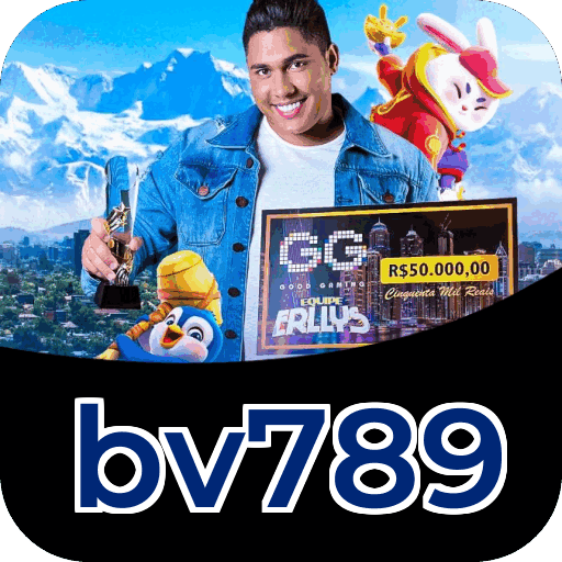 Interface do aplicativo bv789 mostrando jogos disponíveis no iOS e Android